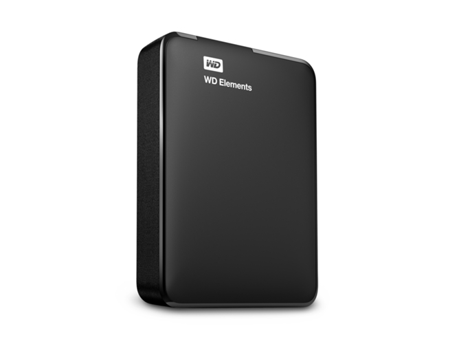 Disco HDD Externo WESTERN DIGITAL Elements (Negro - 2 TB - USB 3.0)