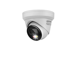 Cámara IP, resolución de 8 MP, audio bidireccional, conector de 2,8 mm, alarma con luz blanca.
