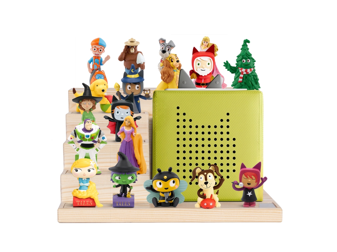 Estantería de pared magnética Todeco para Toniebox y Tonies, hasta 15 20 figuras Tonie, Tonie Regal Girl y Boy, Steps