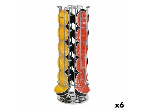 Soporte para 24 Cápsulas de Café QUTTIN 14 x 33 cm (6 Unidades)