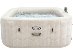 INTEX Spa hinchable 4 personas Chevron Deluxe 175x175x71 cm