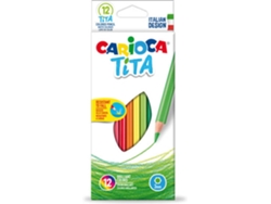 Lápiz de Color CARIOCA (12 Un - Multicolor - Resina Sintética)