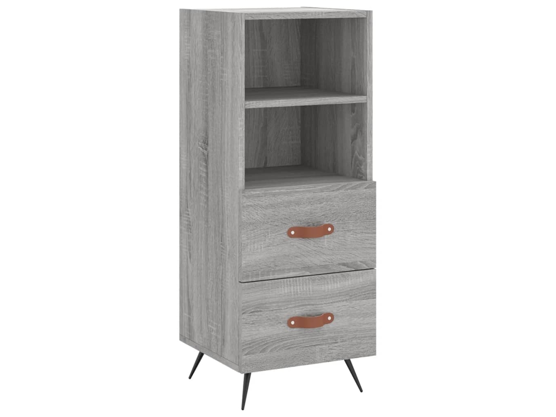 Maison Exclusive - Aparador Madera De Ingeniería Gris Sonoma 34,5x34x90 Cm