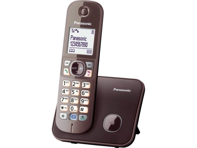 Teléfono fijo PANASONIC KX-TG6811GA marrón