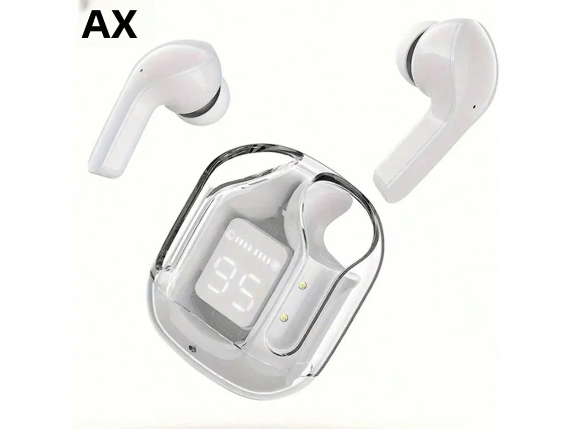 (blanco) Auriculares Inalámbricos Con Pantalla Led, Cancelación De Ruido Y Resistentes Al Agua.