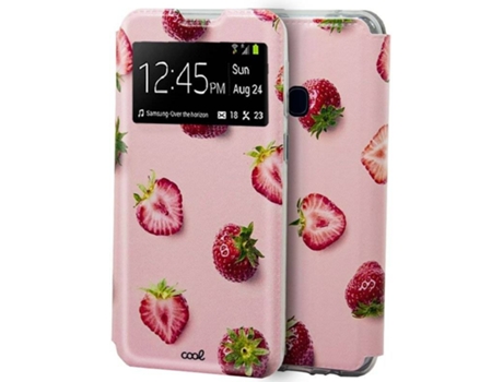 Funda para Samsung Galaxy M31 COOL Flip Cover Rosa