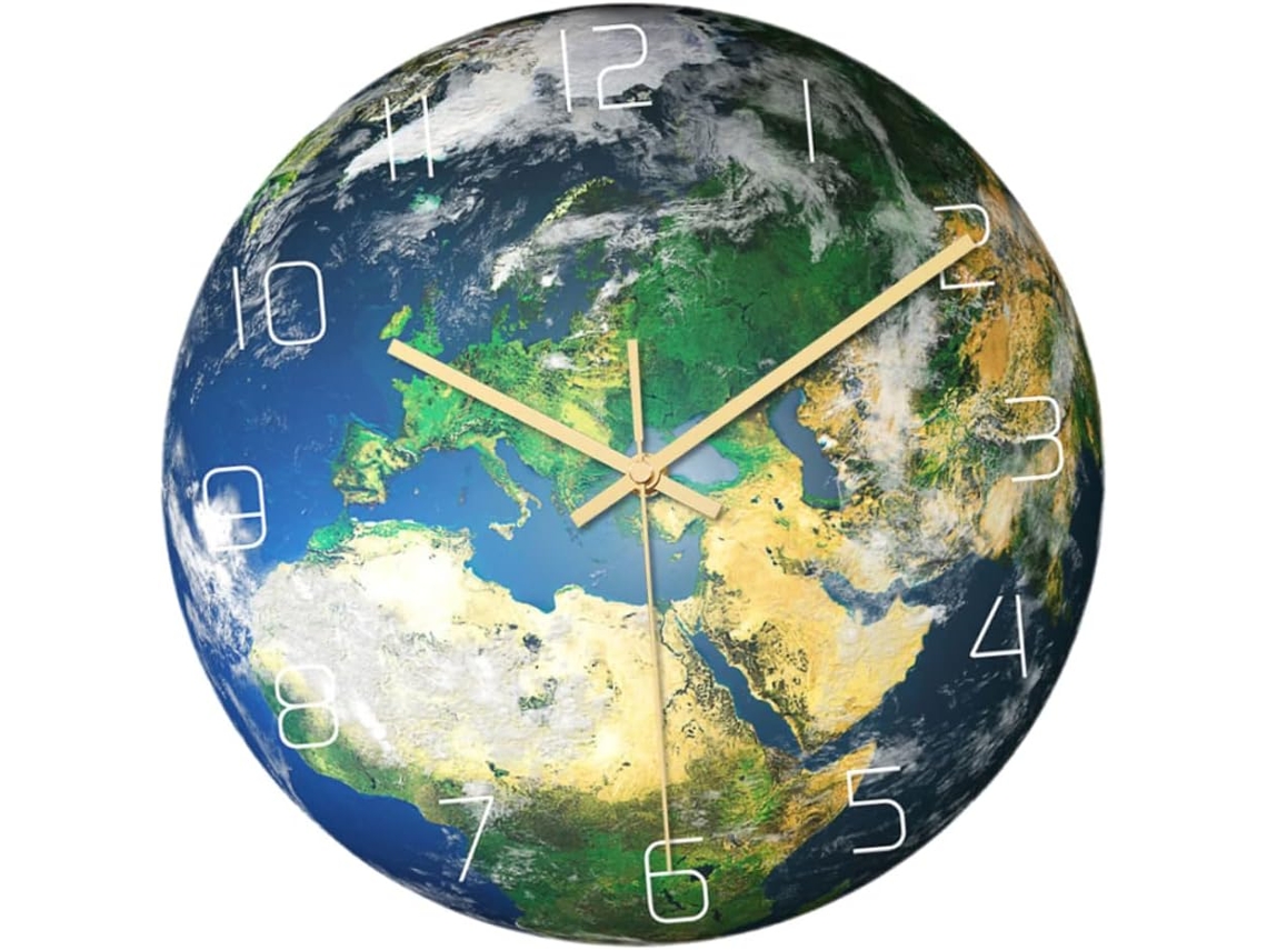Decoraciones para fiestas con temática espacial, reloj de pared de acrílico con LED, luces LED para el dormitorio, reloj estilo Gokoco.