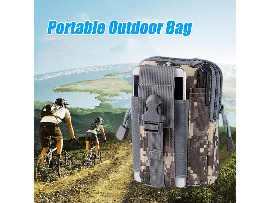Riñonera Táctica Portátil Con Bolsillo Multifuncional Para Teléfono Móvil, Ideal Para Acampar, Hacer Senderismo Y Pescar.