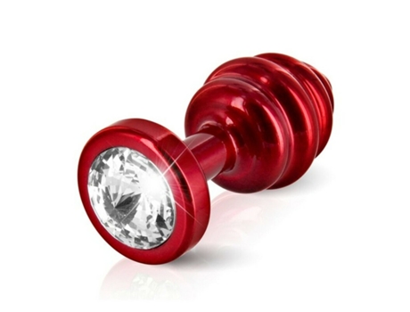 Plug Anal Com Estrias Ano Vermelho 30 Mm Diogol 71618