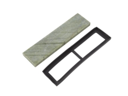 Piedra De Afilar De Berilo Natural, Grano 10000, 20x5x1,2 Cm, Con Base Para Afilar Cuchillos De Cocina.