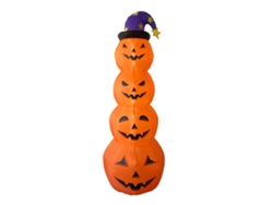 Calabazas Hinchables Con Luces Led, De 2,4 M De Altura, Para La Decoración De Interiores Y Exteriores.