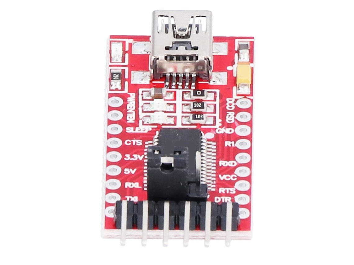 Módulo Convertidor Serial Usb A Ttl Ft232rl Placa 6 Pines 3.3v 5v Para Industria