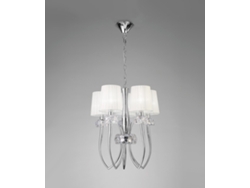 Colgante cromo 5 luces LOEWE MANTRA ILUMINACIÓN