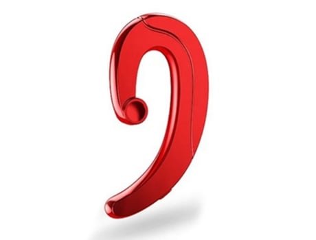 Auriculares Bluetooth Lx-P1- Inalámbrico -Rojo Inalámbrico no intrauditivo montado en el oído para deportes