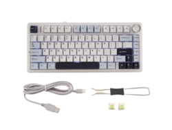 Teclado mecánico Aula F75 80 con intercambio en caliente, inalámbrico, Bluetooth, para juegos, PBT en Everley891