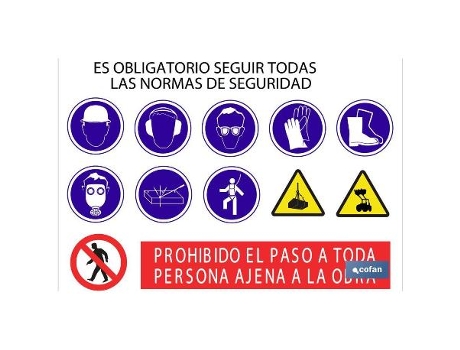 Cartel de obra en glasspack 1000x700