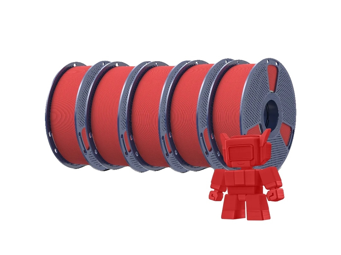 Filamento para impresora 3D, alta resistencia, impresión rápida, rojo OEM