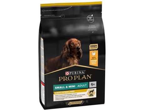 Pienso para Perros PURINA Pro Plan Light (3Kg - Seco - Razas Pequeñas - Adulto - Castrados - Sabor: Pollo)