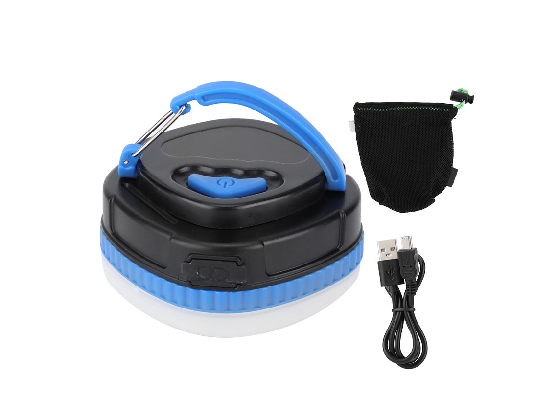 Linterna Led Multifuncional Recargable Portátil Para Camping Y Uso De Emergencia - Azul