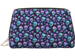 Neceser De Viaje Cuero Organizador Para Mujer Diseño Estampado Vacaciones