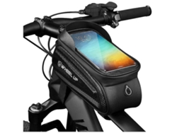 Bolsa para manillar de bicicleta, bolsa para cuadro de bicicleta, impermeable, bolsa para tubo superior delantero, soporte para alforja de YEMAESRE