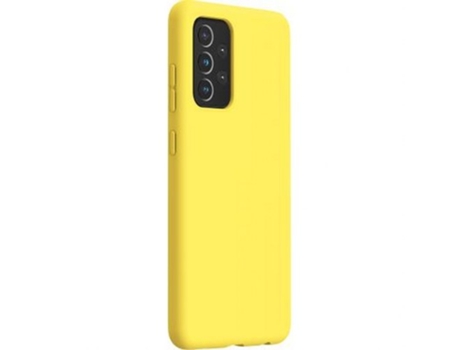 Funda para Samsung Galaxy A52 BIGBEN CONNECTED Silicona Textura Suave Amarillo