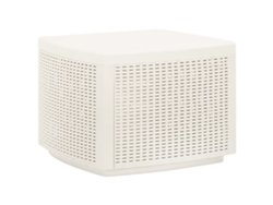 Mesa de jardín LOVELY HOME Comedor de Plástico Blanco (53 x 53 x 40 cm)