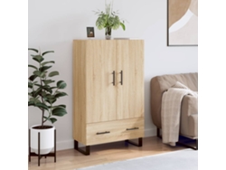 Lovely Home Armario Alto Derivados de Madera 69,5X31X115Cm Roble Sonoma