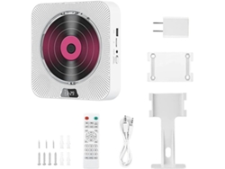 Reproductor De Cd Portátil, Altavoz Bluetooth Con Pantalla Digital, Estéreo Montado