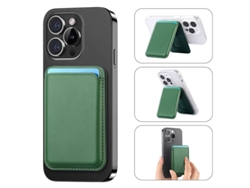 Cartera magnética para iPhone 13/14/15/16/17 Pro/Pro Max Verde Hexinyigjly
