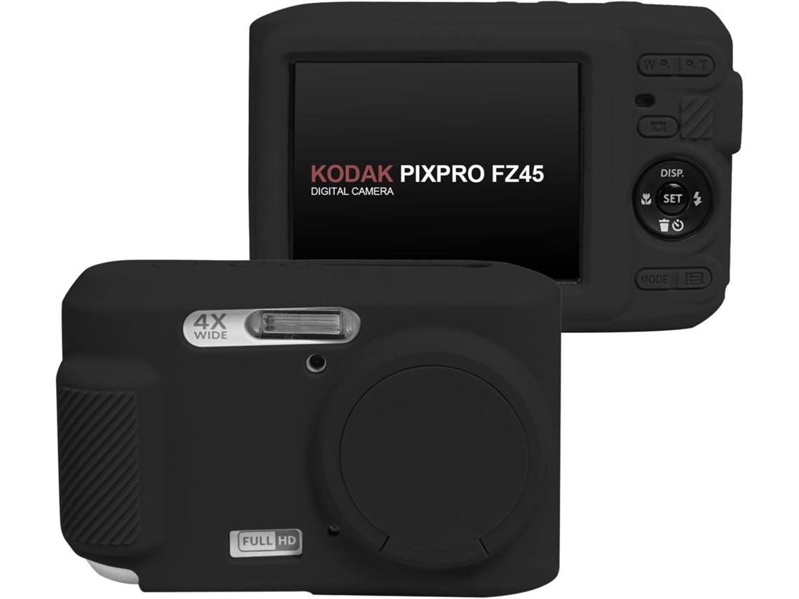 Funda protectora con parasol para cámara Kodak Pixpro FZ45, negra, Panoona