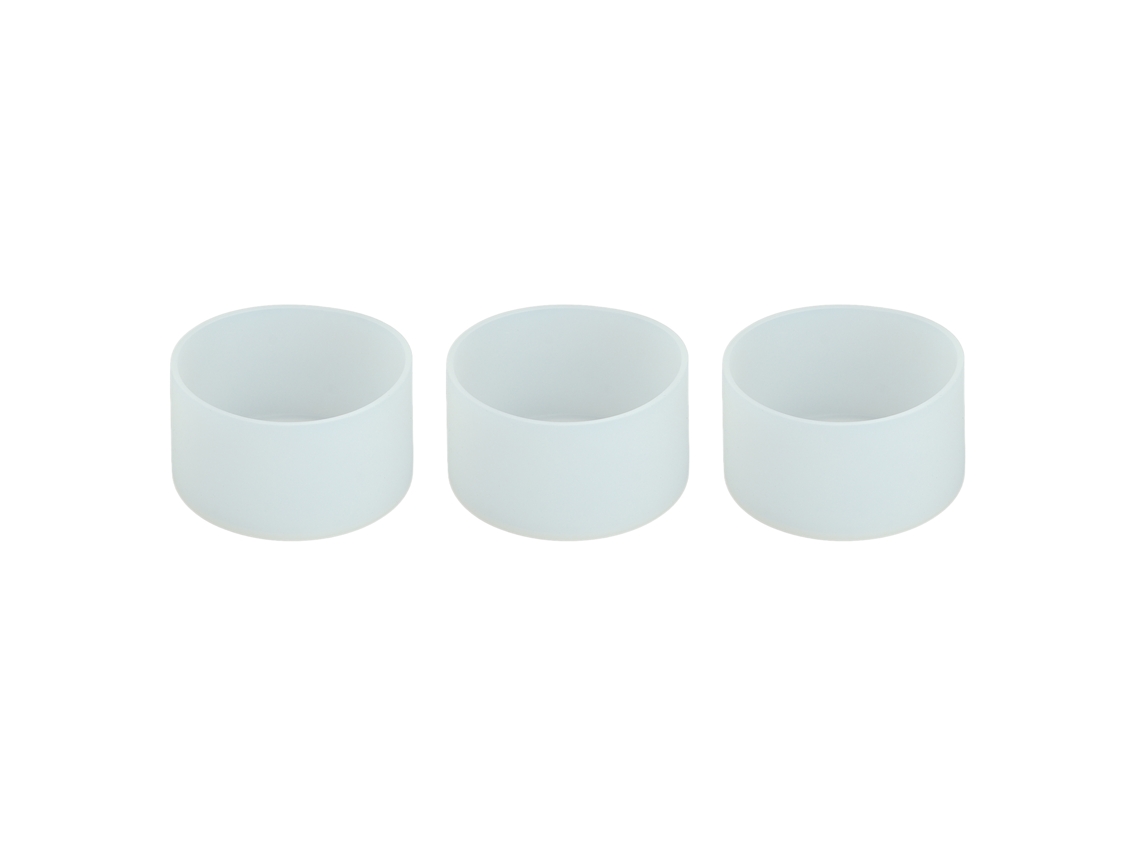 3 Fundas De Silicona Para La Base De La Taza, Resistentes A Altas Temperaturas, Antideslizantes Y Transparentes.