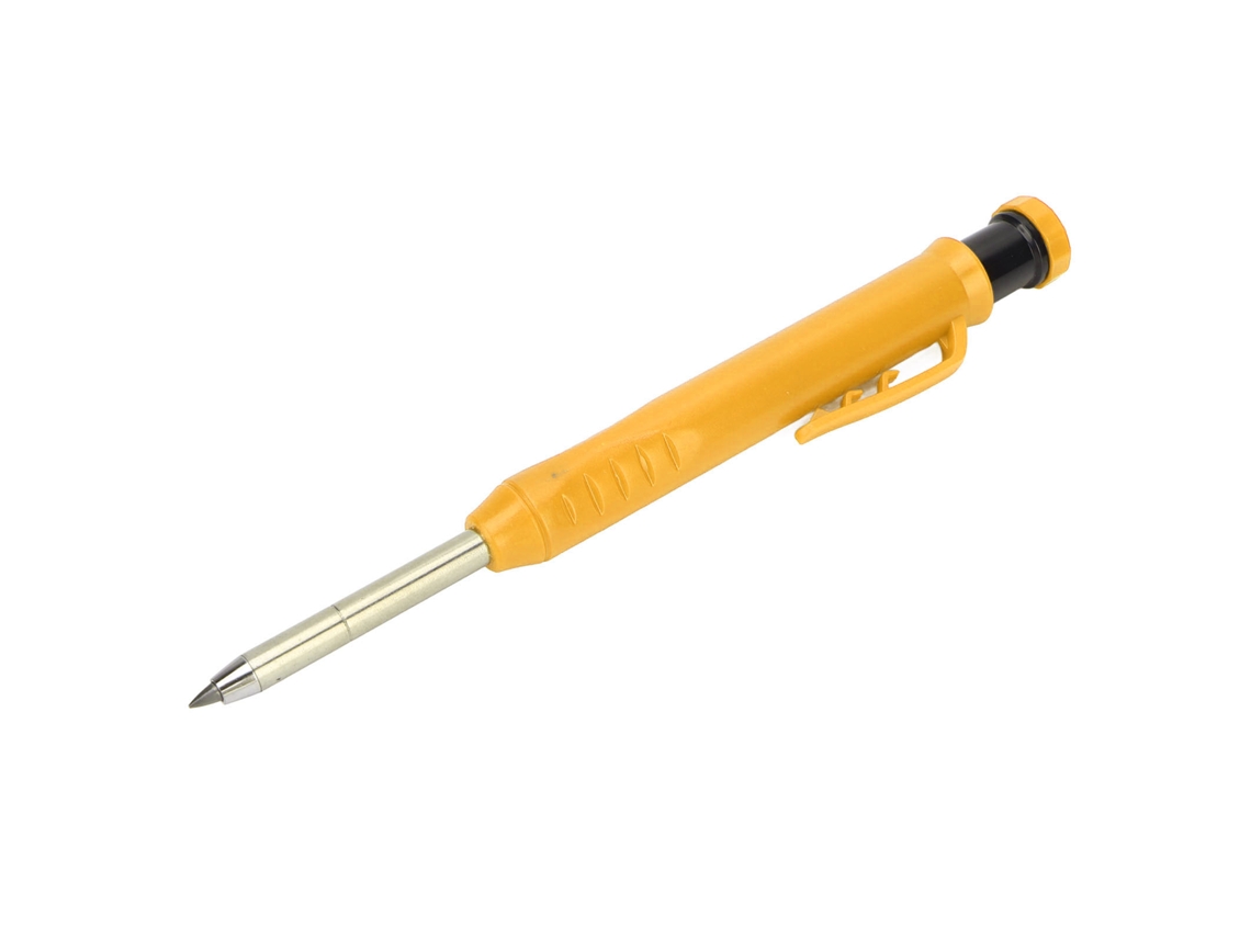Lápiz Mecánico Para Carpintería Con Sacapuntas, Para Marcar Metal, Plástico, Madera Oscura, Amarillo