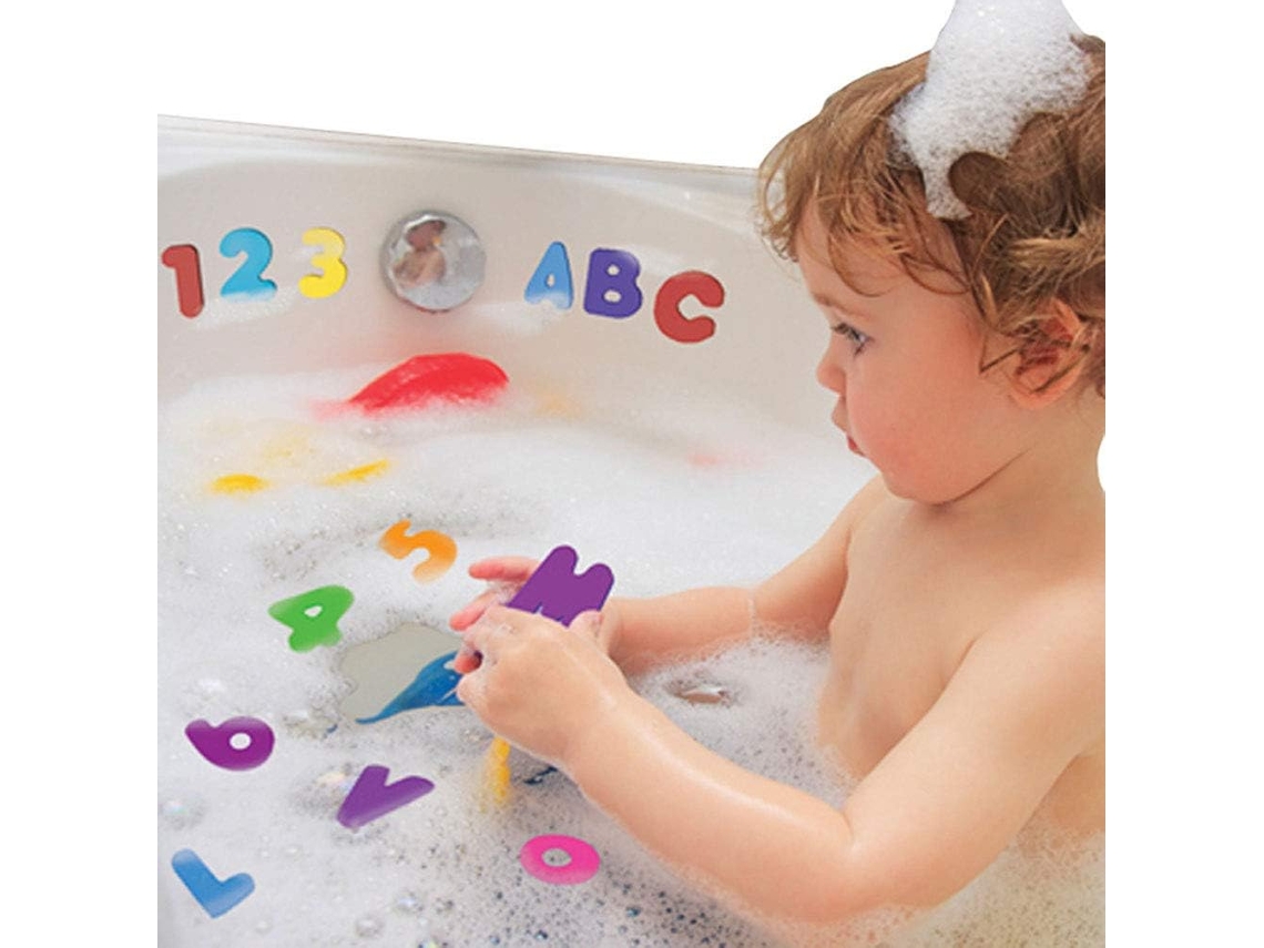 Banheira Adesivos Letras Flutuantes Crianças Banho Brinquedo Bebê Educacional Banheiro Alfabeto Espuma Adesivo 36 Peças