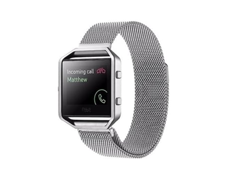 Correa Para Reloj Fitbit Blaze Loop Cierre Magnético Pulsera De Acero Inoxidable Plata VENISYMLIS