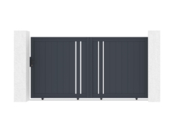 Puerta corredera de aluminio 3m giona H.160cm