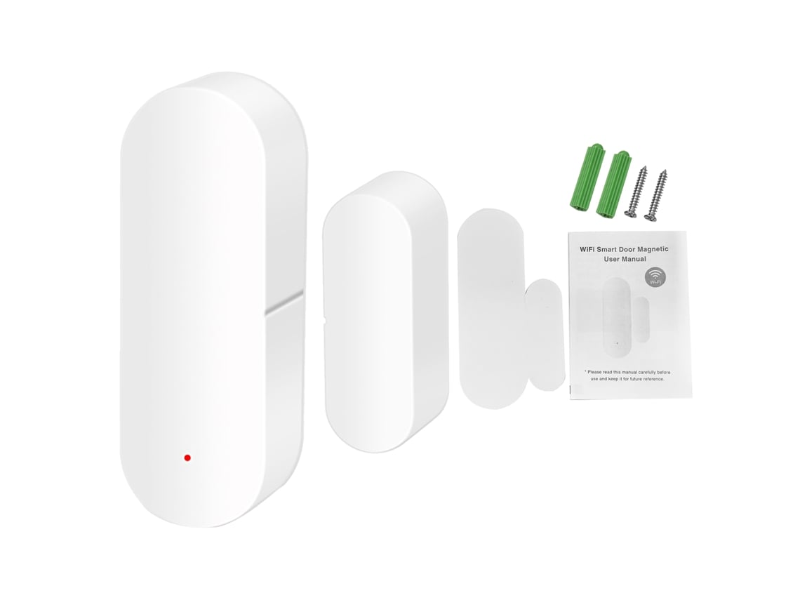 Sensor Inteligente De Puerta Y Ventana Con Alarma Magnética Sistema De Seguridad Hogar Control Remoto App