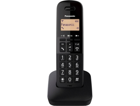 Teléfono Fijo PANASONIC Dect Basico Negro