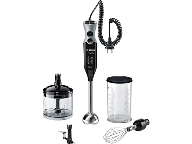 Batidora de Mano + Accesorios BOSCH MSM67170 (750 W - Negro y Gris)