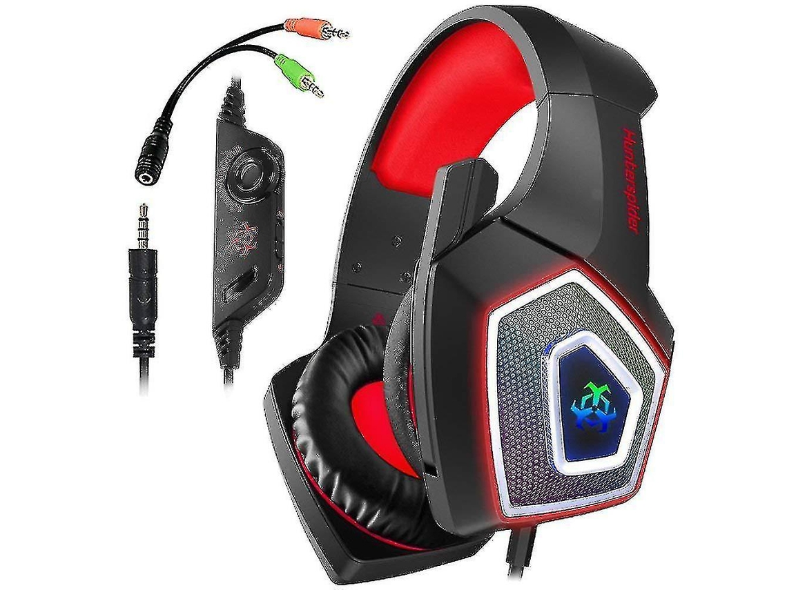 Auriculares Gaming Colorful Luminous Wired Subwoofer Subwoofer con cable luminoso colorido para juegos