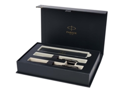 Parker Set De Bolígrafo Y Rollerball Acromático Con Caja De Regalo ''im'' (tinta Negra/azul)