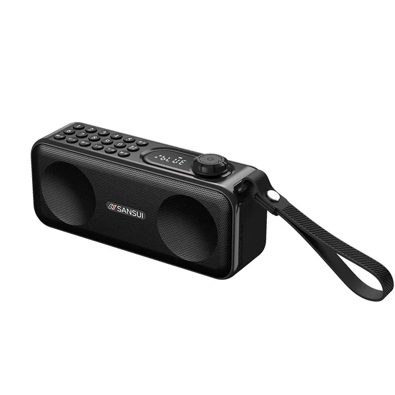 Radio Fm (negra) Con Ranura Para Tarjeta Tf, Entrada Auxiliar Y Puerto Usb.