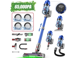 Aspiradora vertical Daccormax de 550 W y 65 kPa con cepillo para mascotas y manguera (70 min de autonomía, 1,8 l)