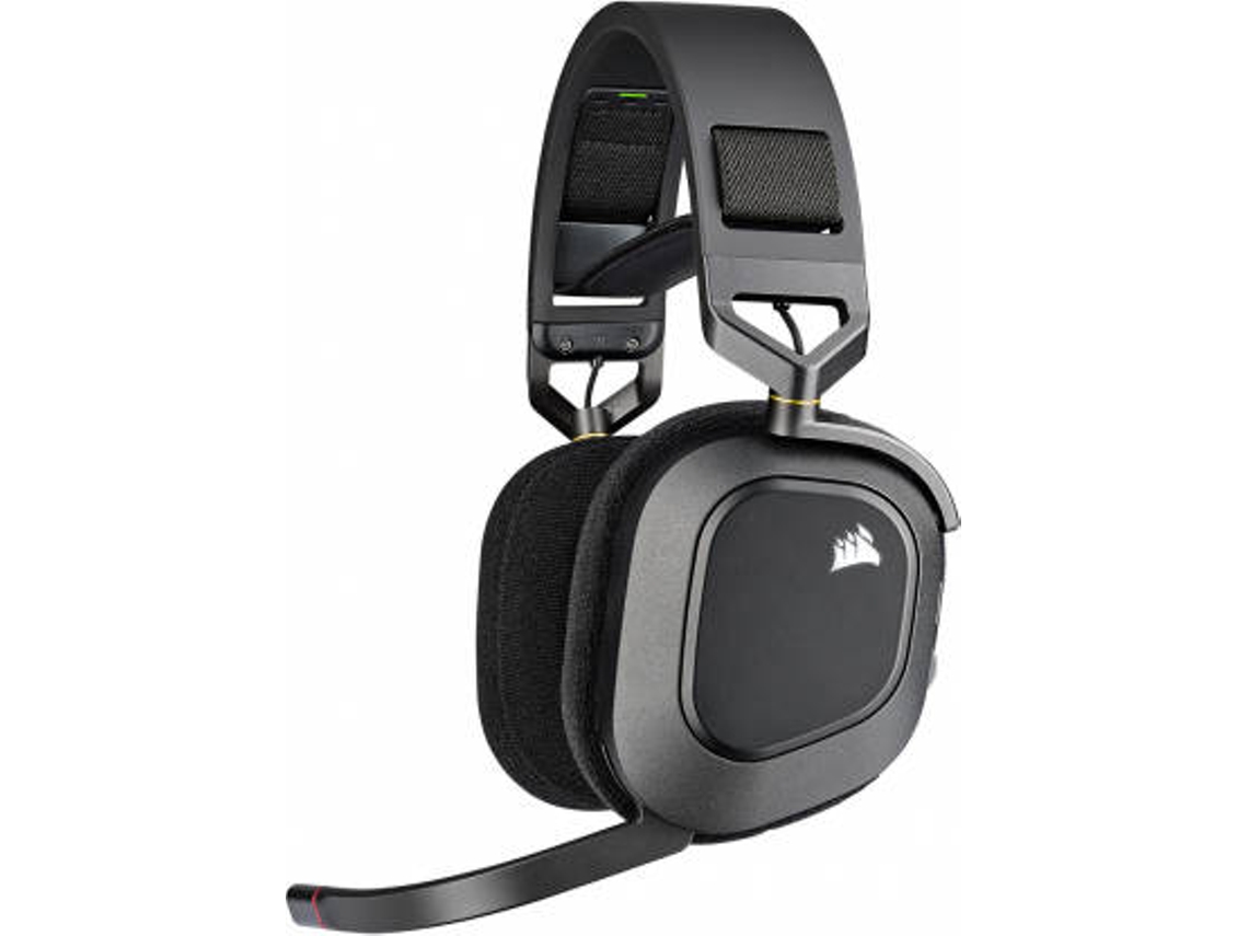 Auriculares Gaming Inalámbrico CORSAIR HS80 (Over Ear - Multiplataforma - Negro)
