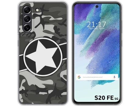 Carcasa Samsung Galaxy S21 FE 5G TUMUNDOSMARTPHONE Camuflaje 02 Multicolor