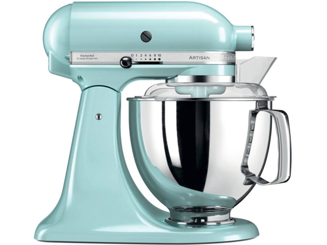 Robot de cocina KITCHENAID Artisan 5KSM175PSEIC (4.8 L - 300 W - 4 accesorios)