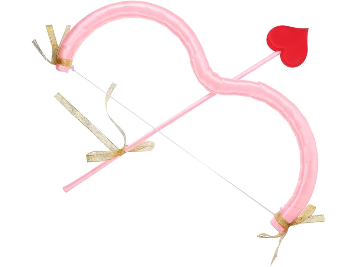 1 Conjunto De Lazo Rosa Con Forma De Corazón Para Disfraz De Carnaval Para El Día De San Valentín