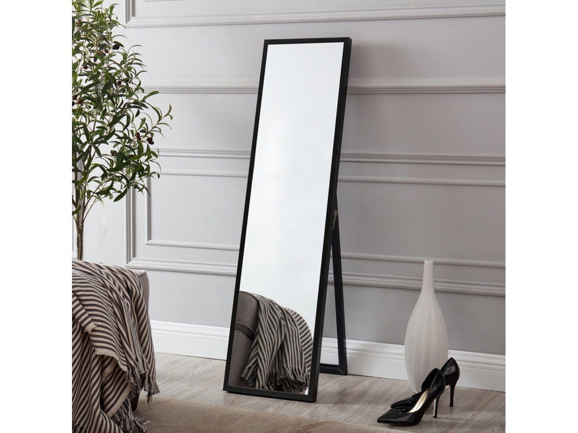 Espejo de Pie [EN.CASA] (Mdf - 153 x 38 cm - Negro)