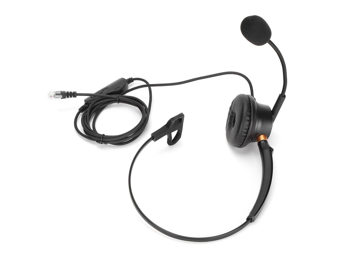 Auriculares Telefónicos Con Micrófono Y Control De Audio, Giratorios, Para Oficina Para Diferentes Aplicações E Usos