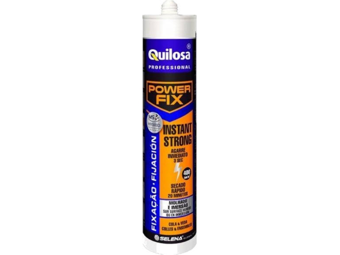 Silicona QUILOSA Power Fix Instant Negro (290 ml)